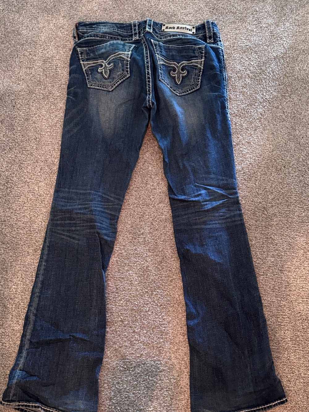 Rock Revival Women's Dark Blue Flare Jeans